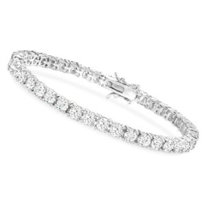 Pulso Tennis Plata con moissanita VVS1