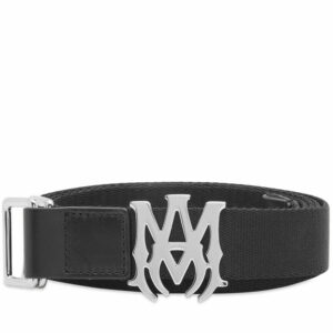 Cinturón skater negro con logotipo MA de 30 mm para hombre Unitalla